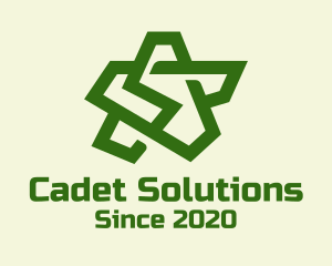 Cadet - Green Army Star logo design