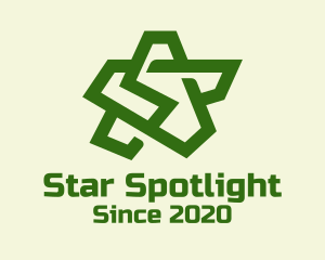 Green Army Star  logo design