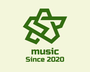 Simple - Green Army Star logo design