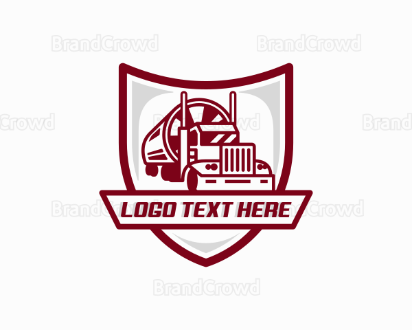 Freight Tanker Truck Logo