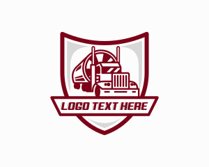 Transportation - Freight Tanker Truck logo design