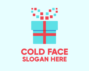 Pixel - Digital Gift Box logo design