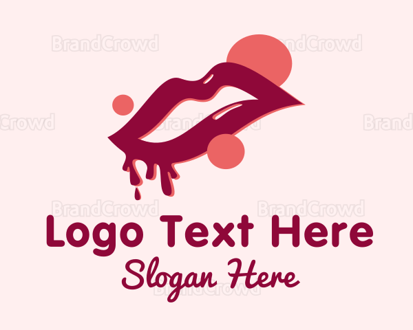 Lip Makeup Cosmetics Logo