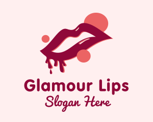 Lip Makeup Cosmetics logo design