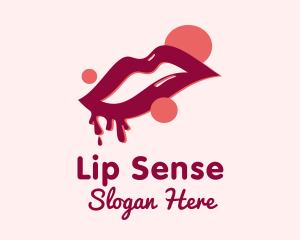 Lip Makeup Cosmetics logo design