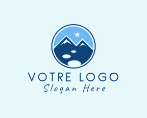 Natural Mountaineering Badge  Logo