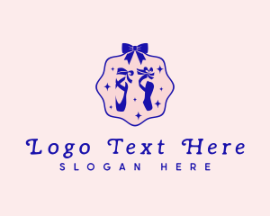 Ballet - Ballet Shoes Dancing logo design