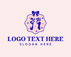 Ballet - Ballet Shoes Dancing logo design