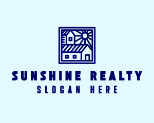 Blue Sunshine House  logo design