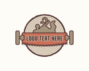 Wood Planer - Lumberjack Tools Workshop logo design