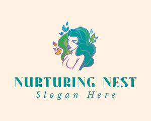 Woman Nature Beauty logo design