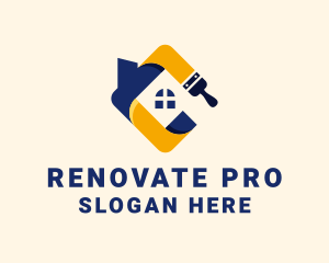 Home Paint Remodeling logo design