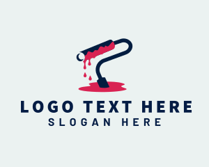 Brushing - Paint Roller Hardware logo design