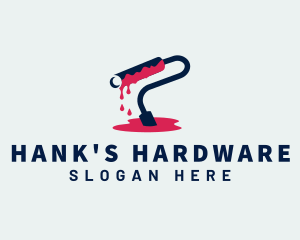 Paint Roller Hardware logo design