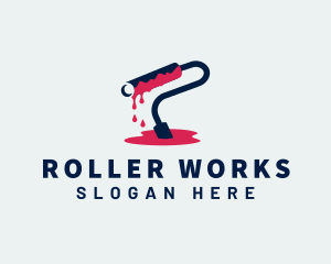 Paint Roller Hardware logo design