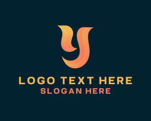 Letter Y - Modern Swoosh Letter Y logo design
