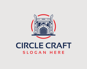 Logistics Truck Delivery logo design