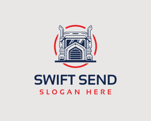 Send - Logistics Truck Delivery logo design