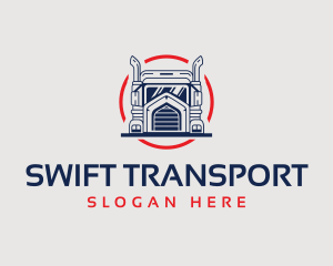 Logistics Truck Delivery logo design