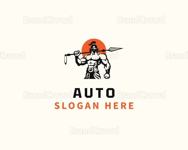 Spartan Warrior Gladiator Logo