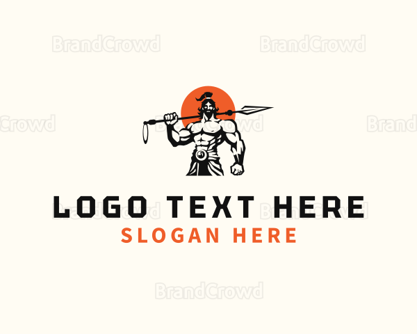 Spartan Warrior Gladiator Logo