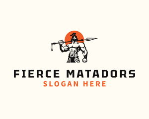 Spartan Warrior Gladiator logo design