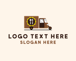 Food Van - Food Truck Delivery logo design