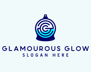 Glamourous - Fragrance Perfume Letter E logo design