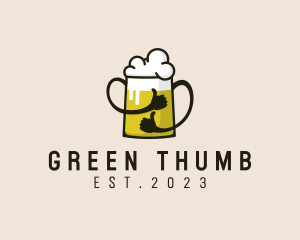 Beer Thumbs Up logo design