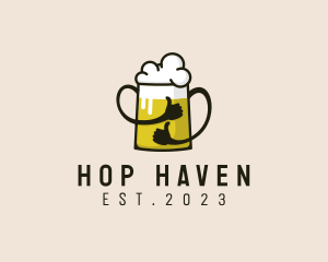 Alehouse - Beer Thumbs Up logo design