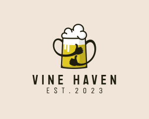 Beer Thumbs Up logo design