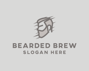 Male Barber Beard logo design