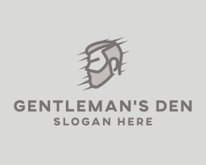 Male Barber Beard logo design