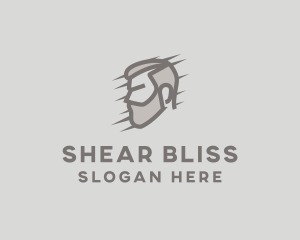 Male Barber Beard logo design