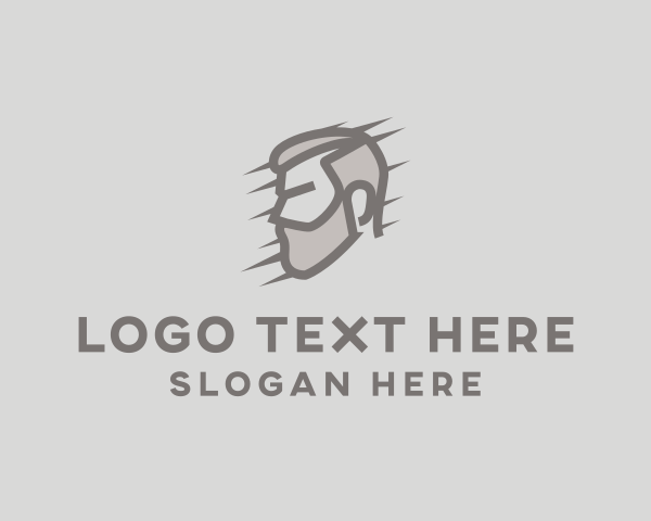 Grooming - Male Barber Beard logo design