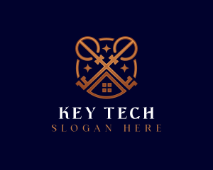 Property Real Estate Key logo design