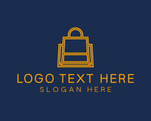 Thrift Store - Online Shopping Bag logo design