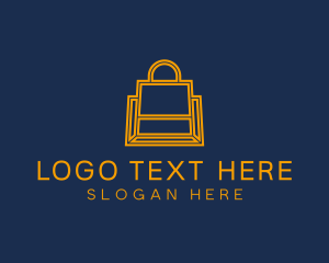 Online Shopping Bag  Logo