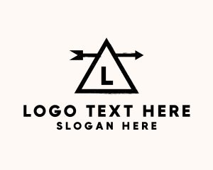 Hipster Arrow Triangle Logo