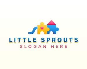 Daycare - Daycare Puzzle Playground logo design