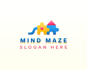 Puzzle - Daycare Puzzle Playground logo design