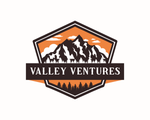 Forest Mountain Valley logo design