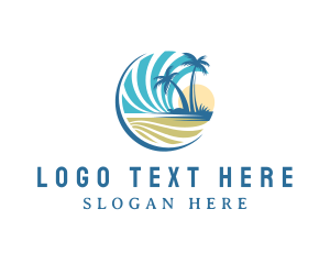 Beach Resort - Summer Beach Resort logo design