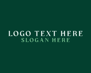 Lettering - Generic Green Business logo design