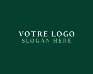 Lettering - Generic Green Business logo design
