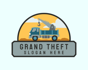 Crane Truck Towing Logo