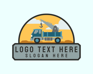Equipment - Crane Truck Towing logo design