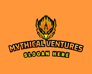 Myth - Flaming Phoenix Bird logo design