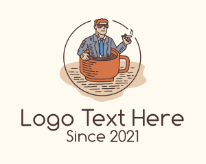 Guy - Employee Coffee Break logo design
