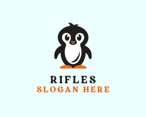 Toy - Cute Baby Penguin logo design